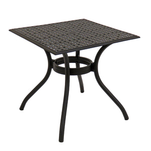 Small Space Cast Aluminium Garden Table, Seats 4