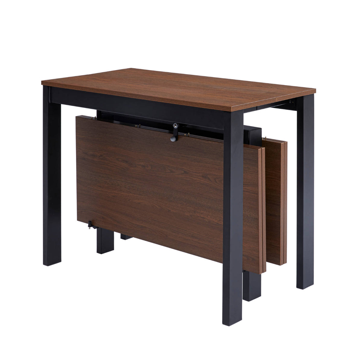 Walnut Console to Dining Table with Built In Leaves