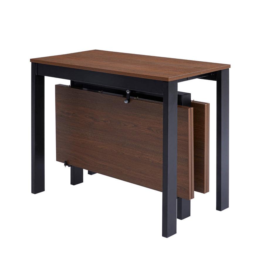 Walnut Console to Dining Table with Built In Leaves
