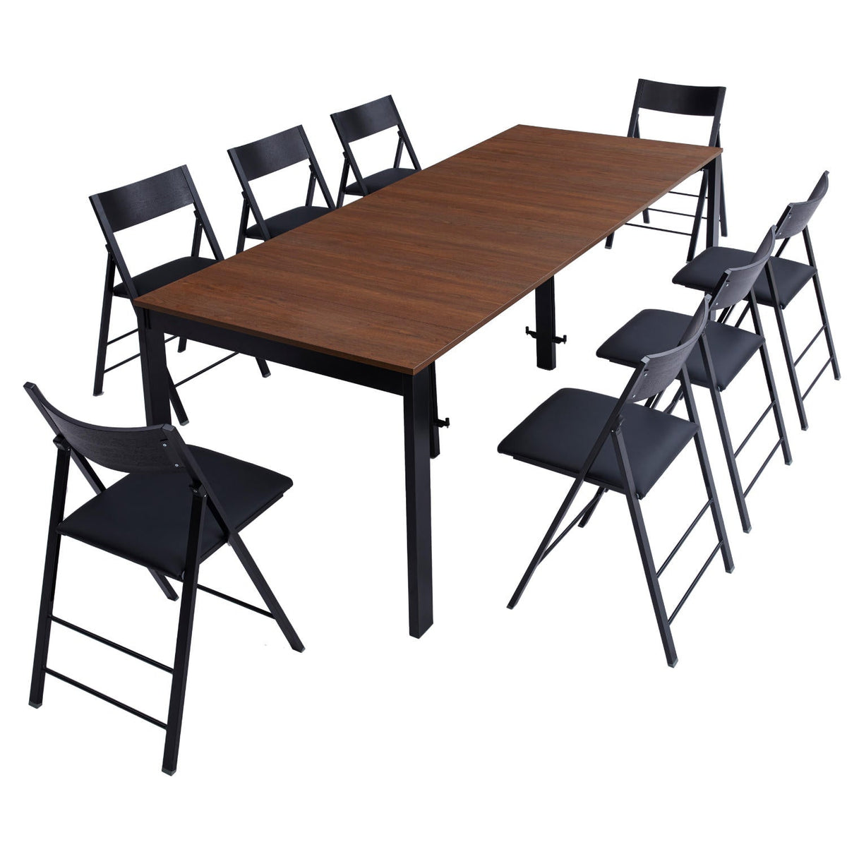 Walnut Console to Dining Table with Built In Leaves