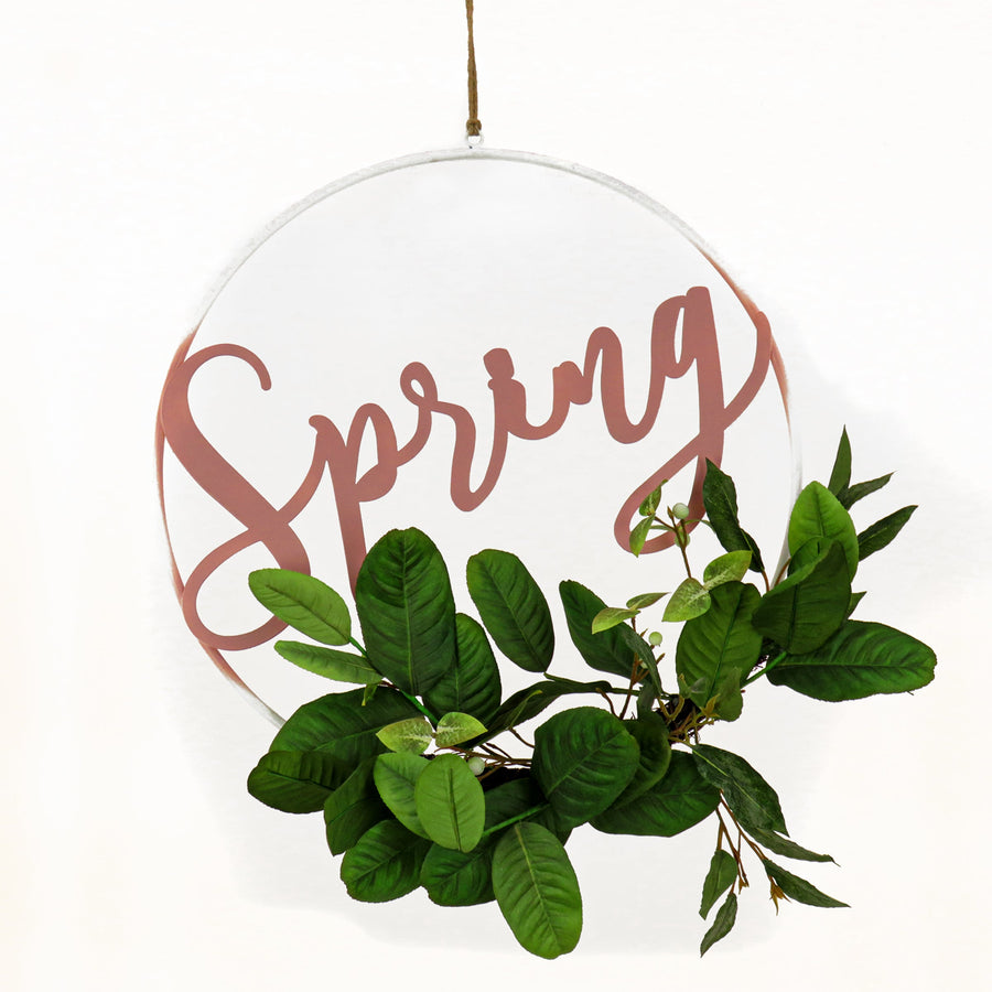 Spring Metal Ring Hanging Wall Decoration, 58 cm