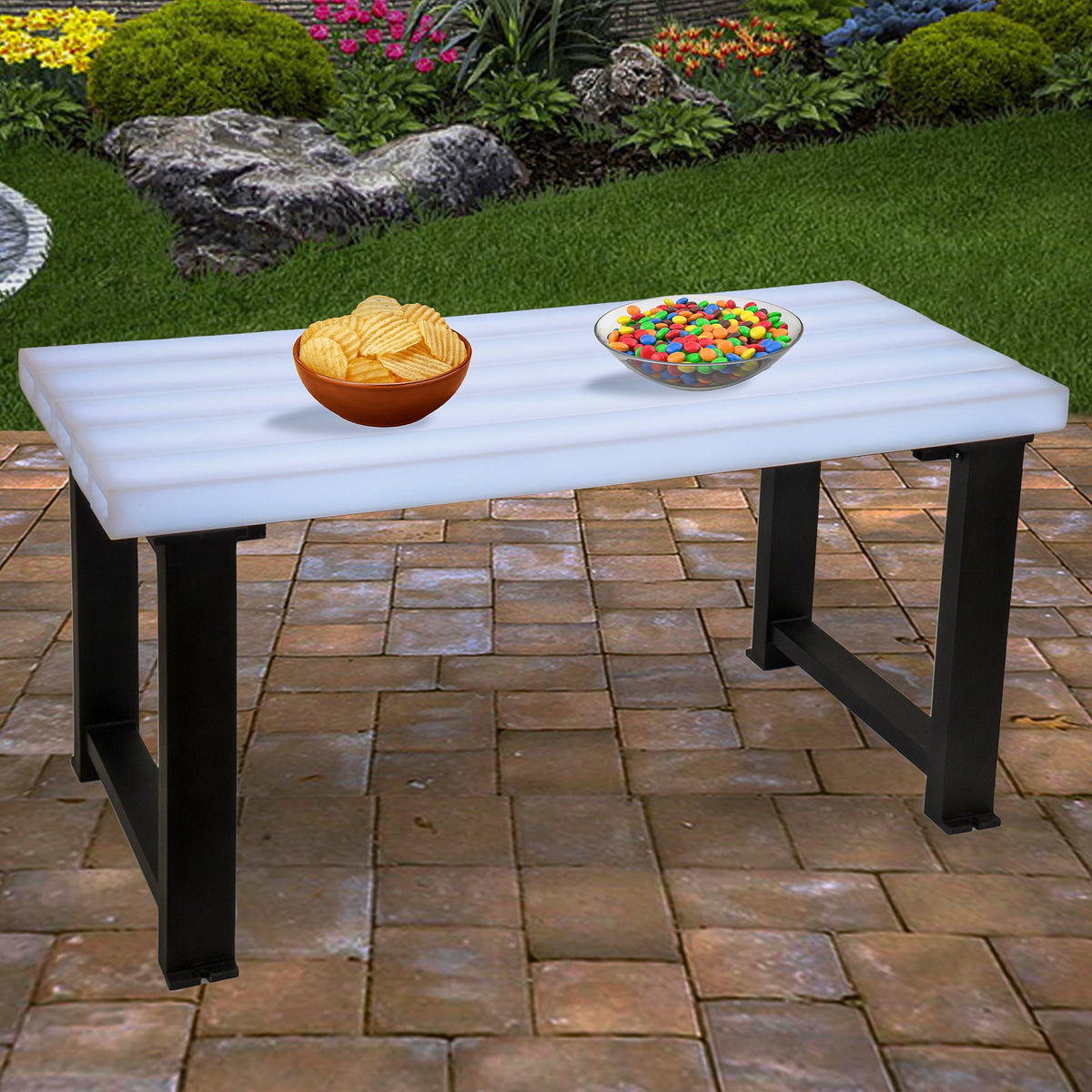 Light Up LED Party Table, 152 cm