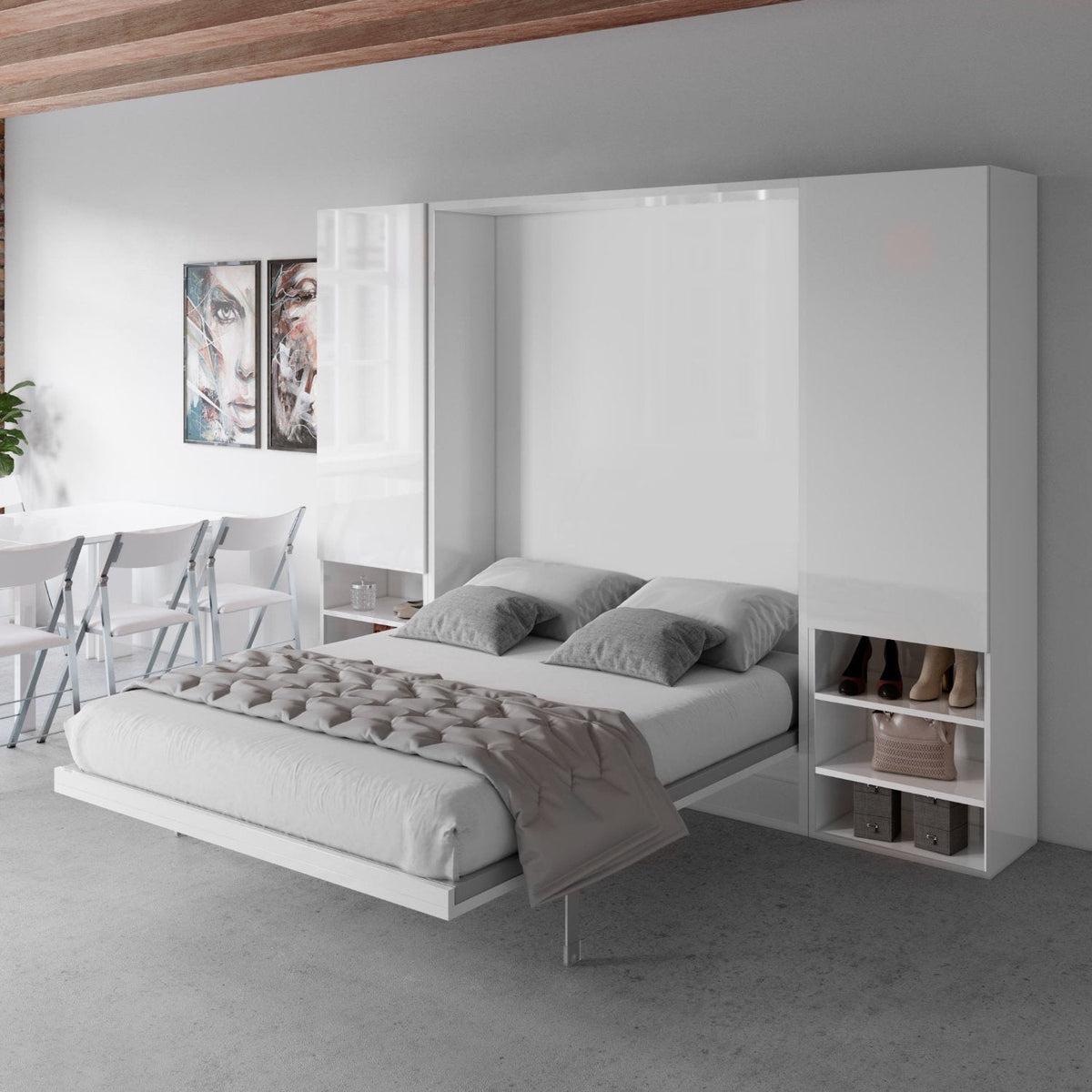 Lightweight Vertical Wall Bed, UK King Size