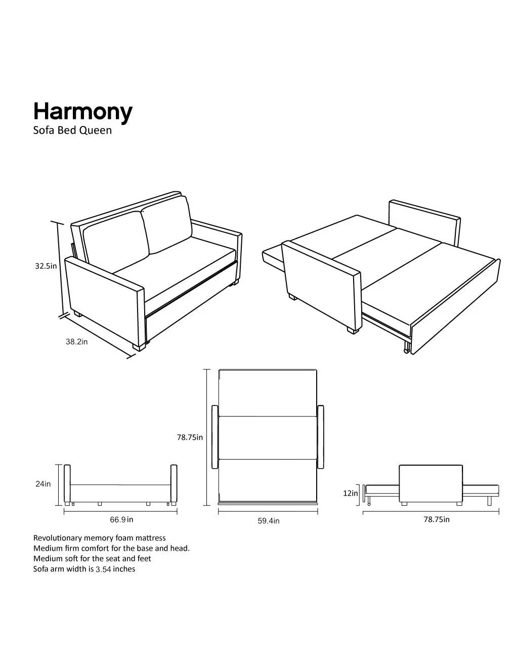Eco Leather Sofa Bed, UK King Size