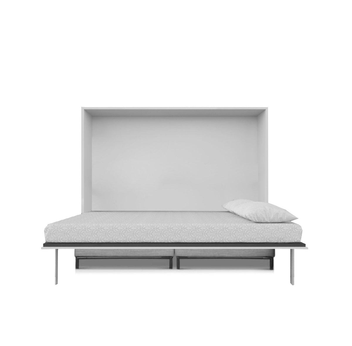 Horizontal Sofa Wall Bed with Extra Wide Sofa, UK Double