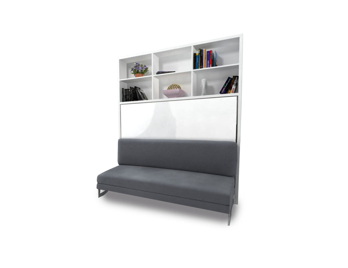 Italian Horizontal Wall Bed over Sofa
