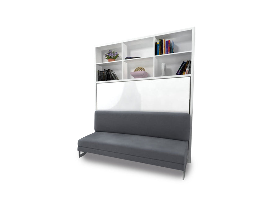 Italian Horizontal Wall Bed over Sofa