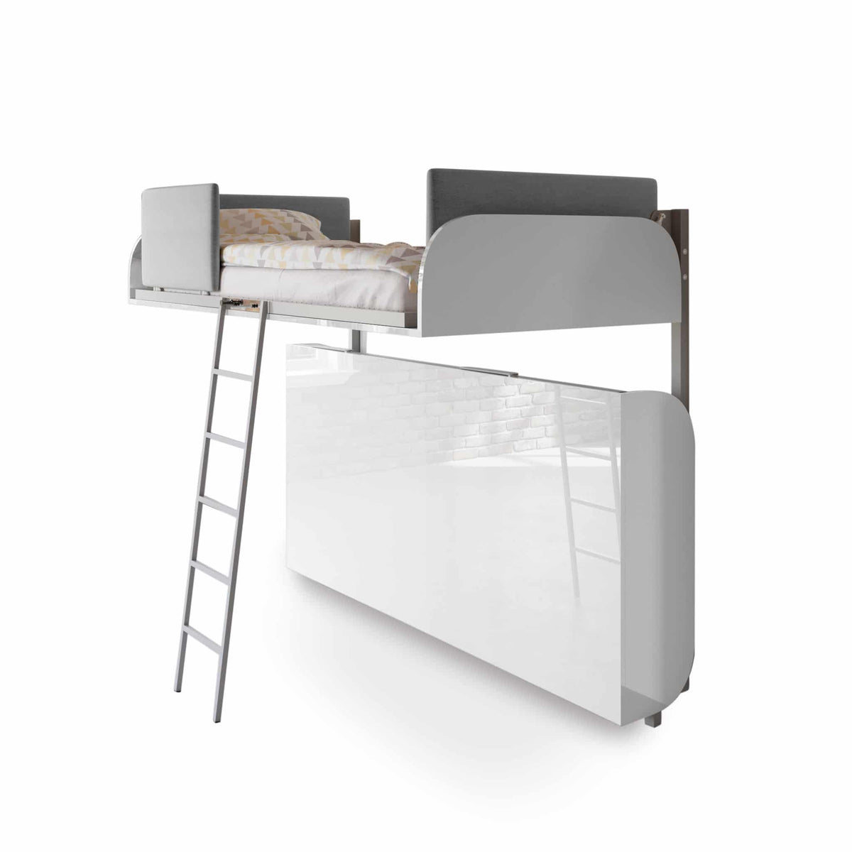 Fold Away Wall Bunk Beds, 2 Singles