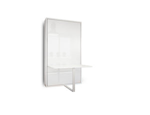 Vertical Single Wall Bed with Table Desk