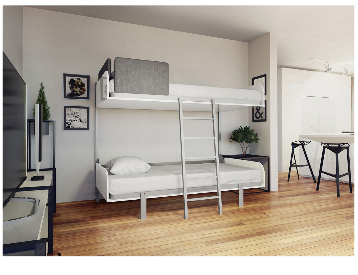 Fold Away Wall Bunk Beds, 2 Singles