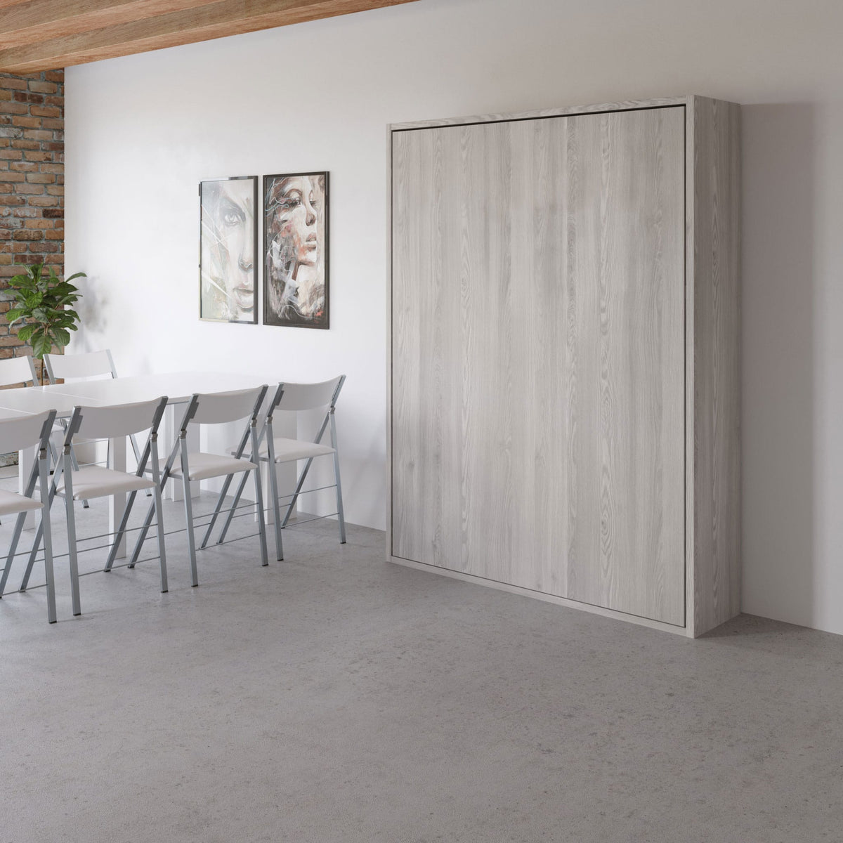 Lightweight Vertical Wall Bed, UK King Size
