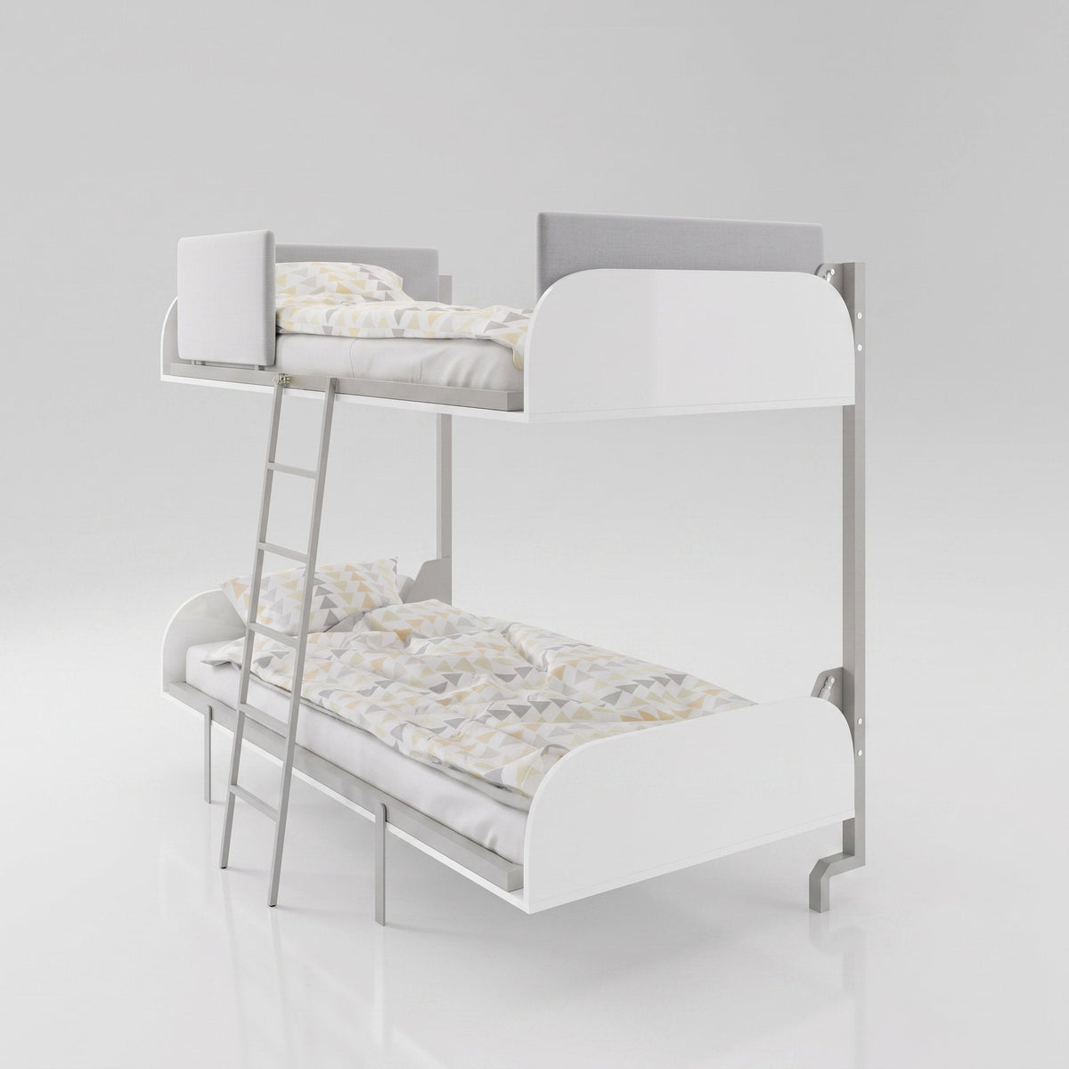 Fold Away Wall Bunk Beds, 2 Singles