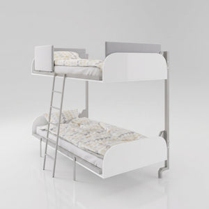 Fold Away Wall Bunk Beds, 2 Singles