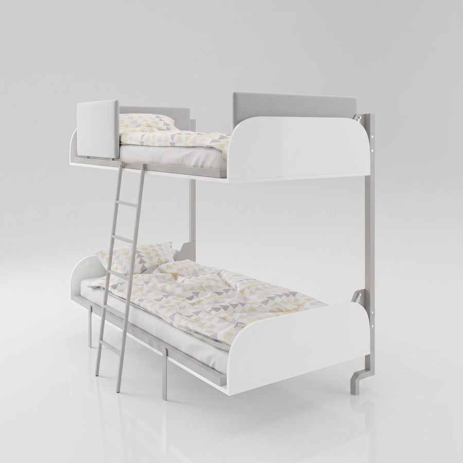 Fold Away Wall Bunk Beds, 2 Singles
