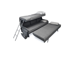 Italian Sofa that Converts into Bunk Beds, Sleeps 3