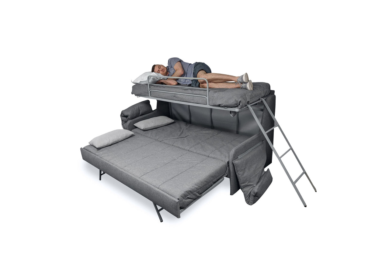 Italian Sofa that Converts into Bunk Beds, Sleeps 3