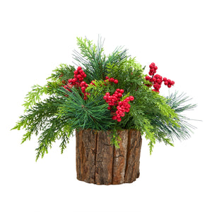 Classic Christmas Table Centrepiece, 28 cm