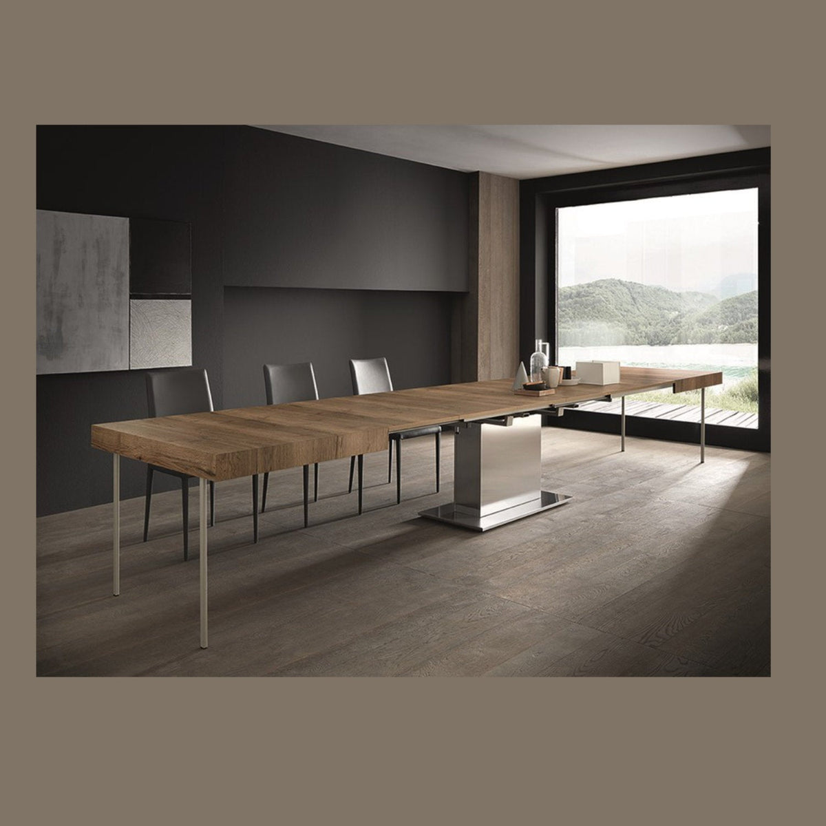 Extra Large Extending Dining Table, Seats up to 24