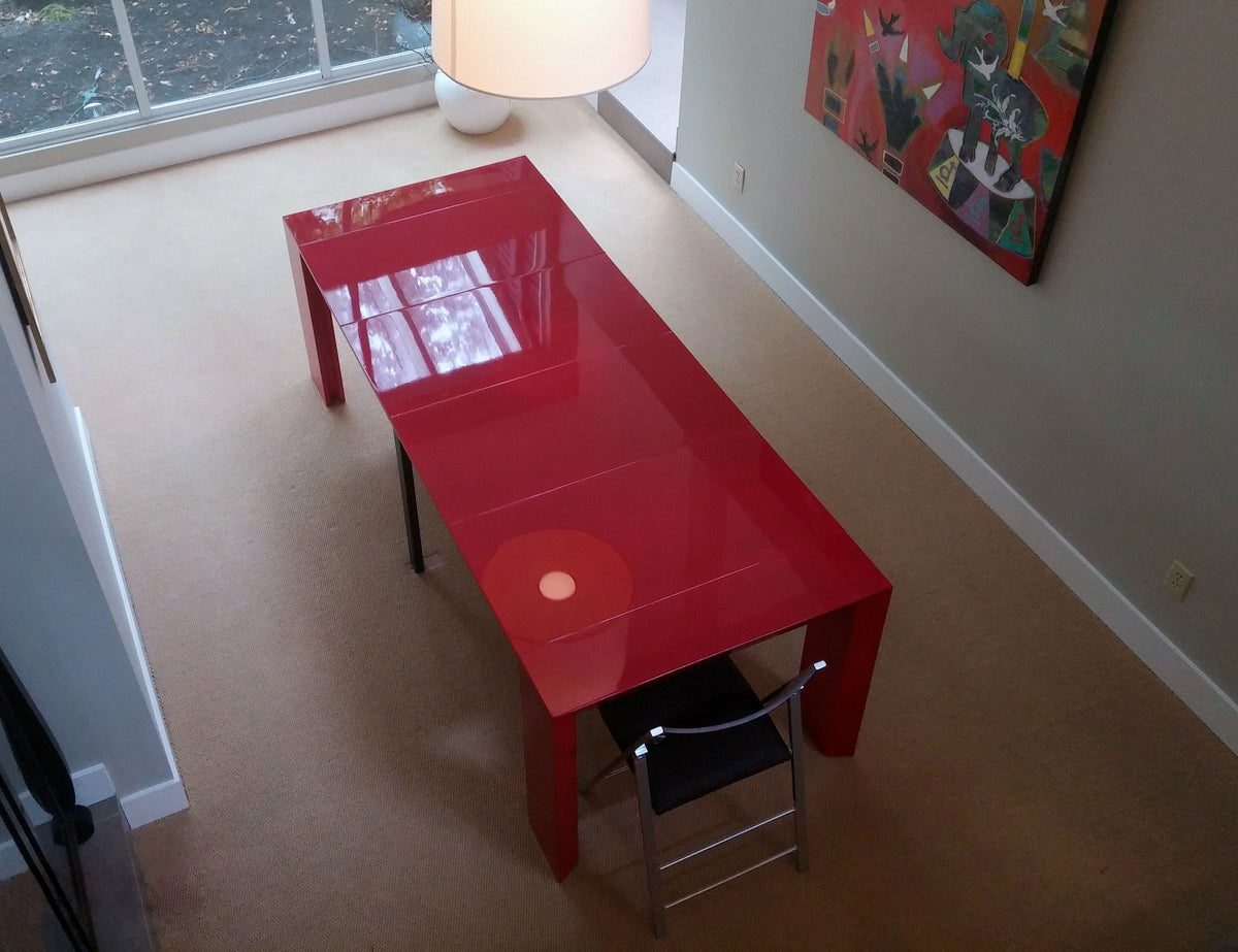 Shallow Extending Console Table with Bold Edge