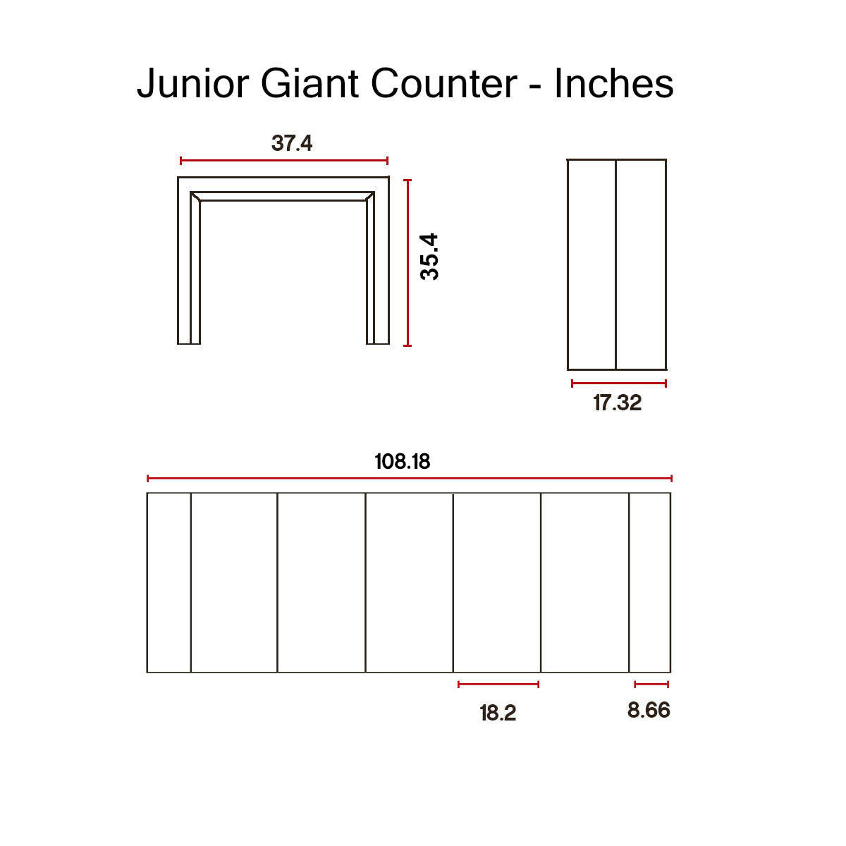 Bar Height Extending Console Table, 5 Leaves