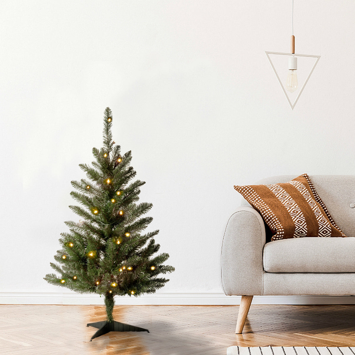 3ft Fir Christmas Tree with Clear Lights