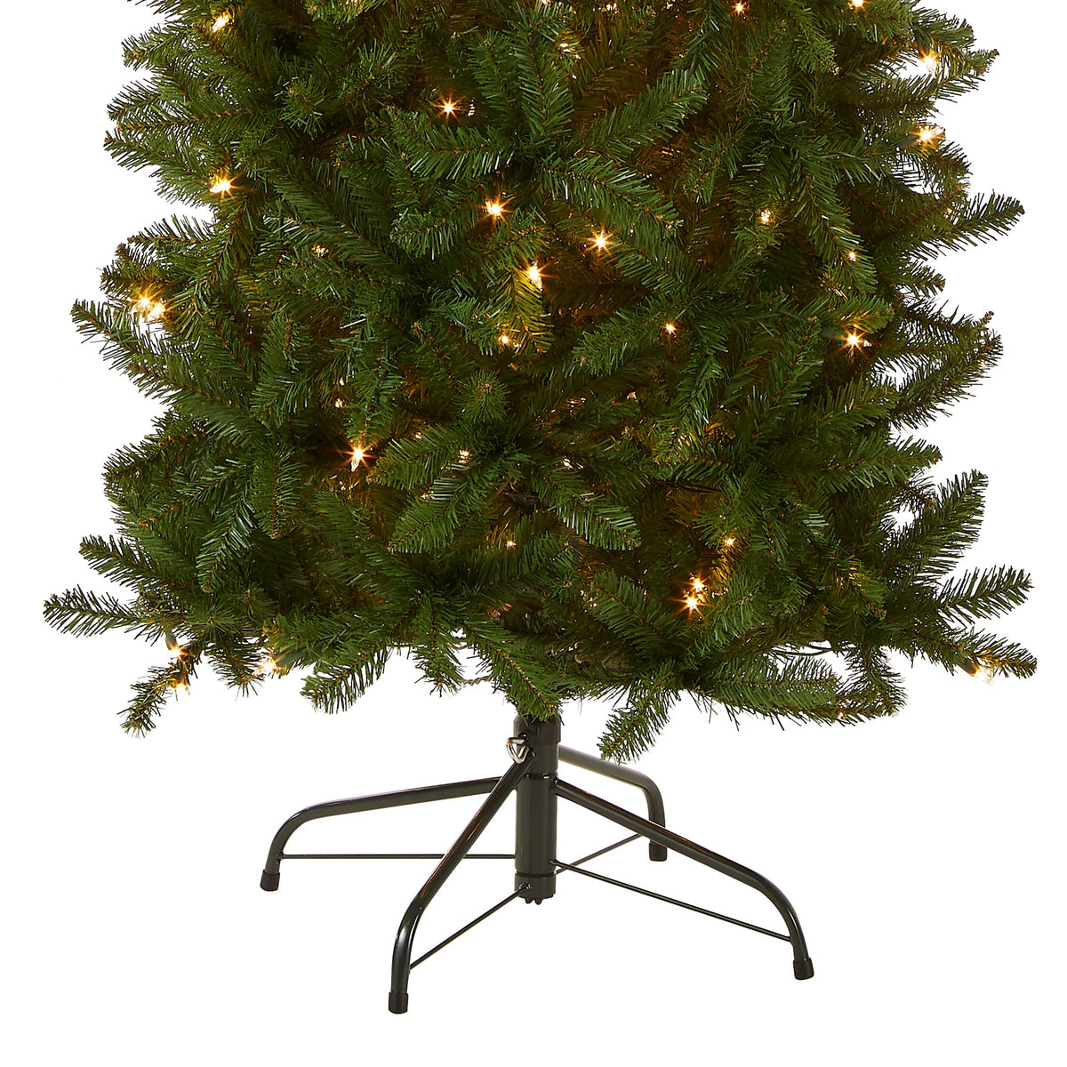 7.5ft Pre Lit Pencil Fir Christmas Tree, 350 Clear Lights