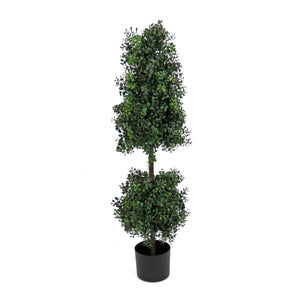 Artificial Boxwood Cone and Ball Topiary, 122 cm