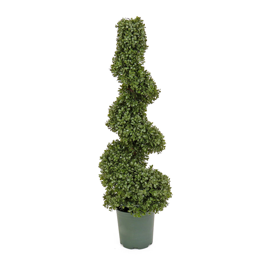 Artificial Boxwood Spiral Topiary, 112 cm