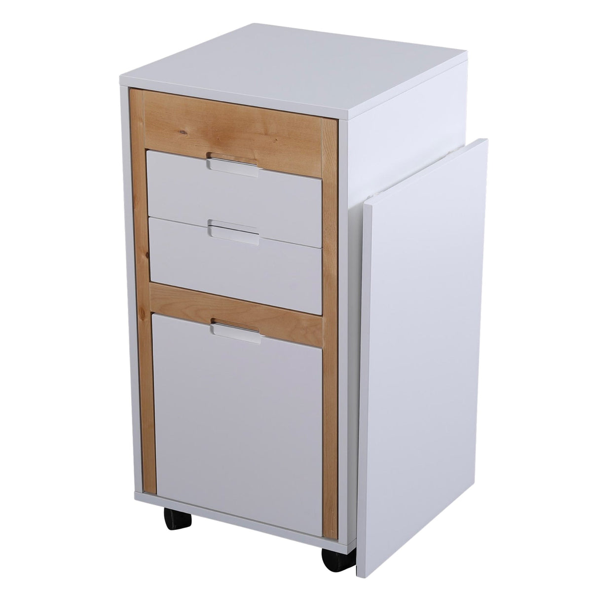 Fold Away Home Office Cabinet with Hidden Chair