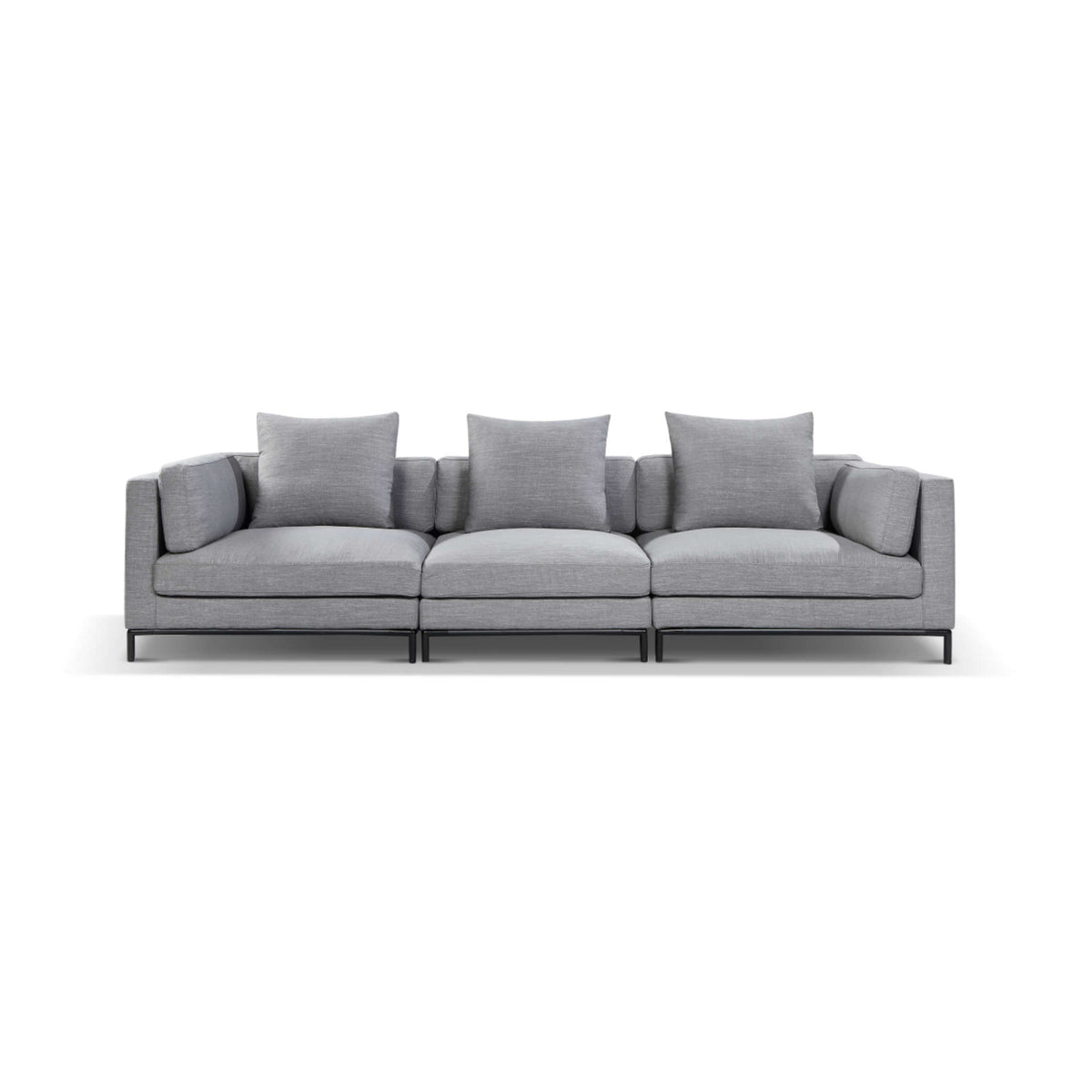 Modular 3 Seat Wide Sofa, Fabric