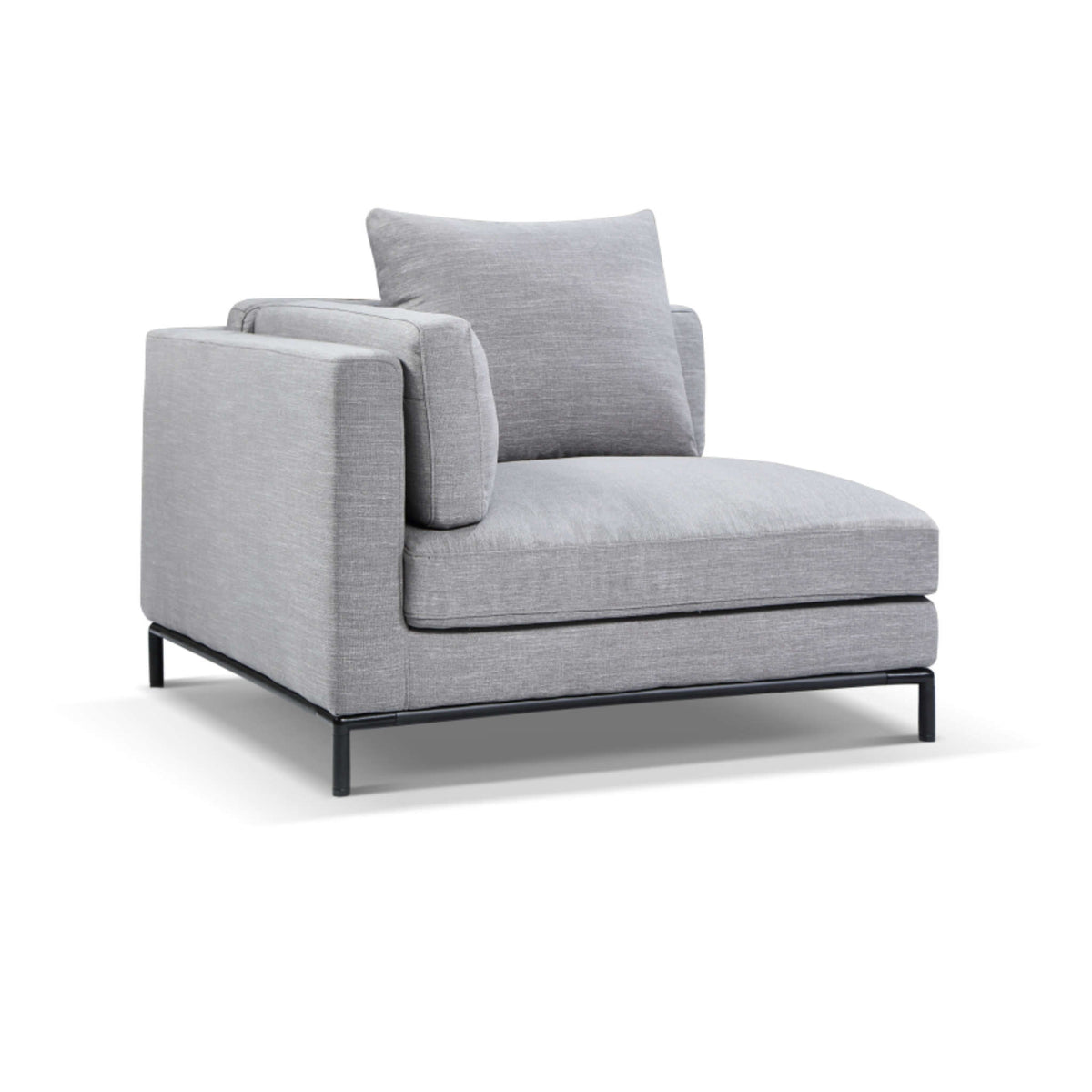 Modular Sofa Corner Module, Velvety Fabric
