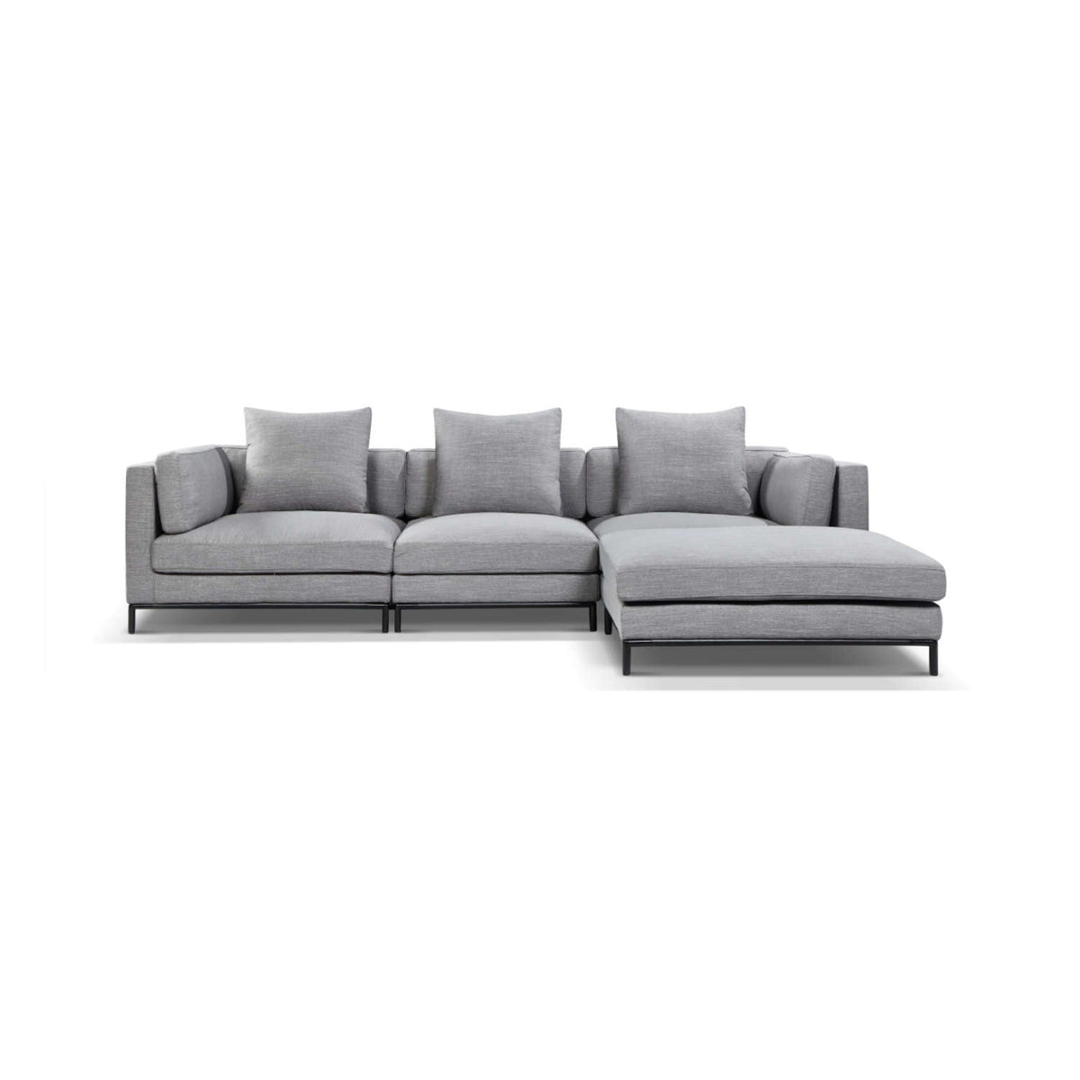 Modular Corner Sofa, Velvety Microfibre