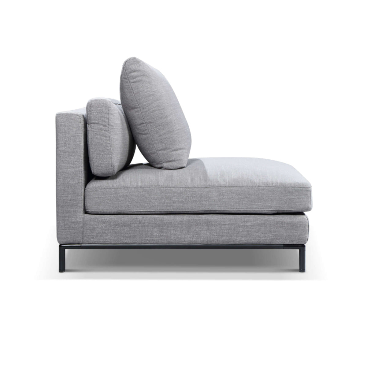 Modular Sofa Single Module, Velvety Fabric