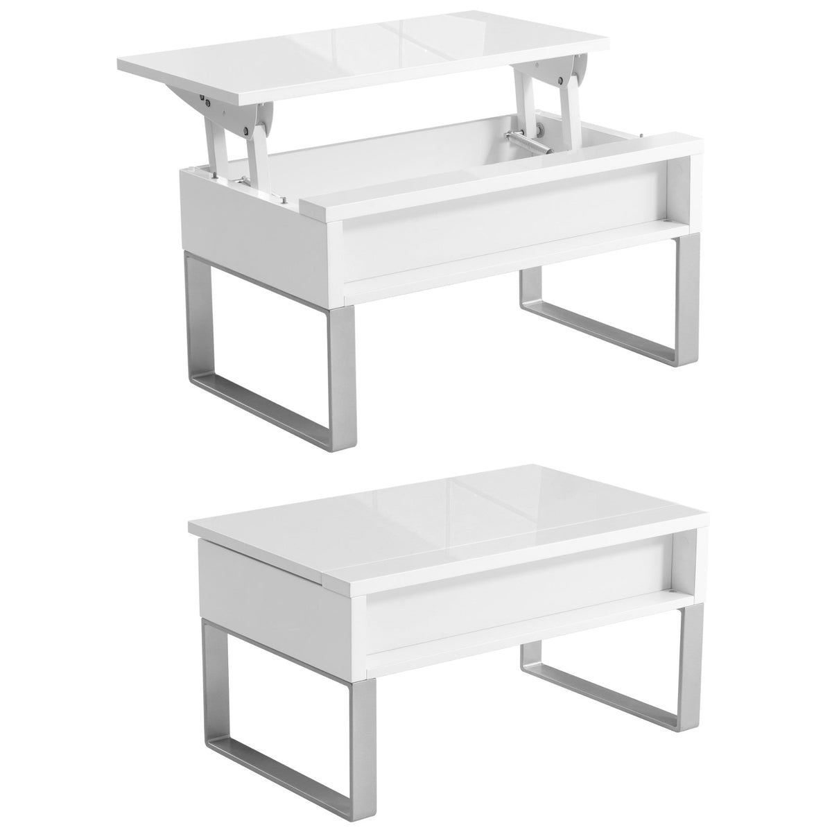 Small Lift Top Coffee Table, 80 cm