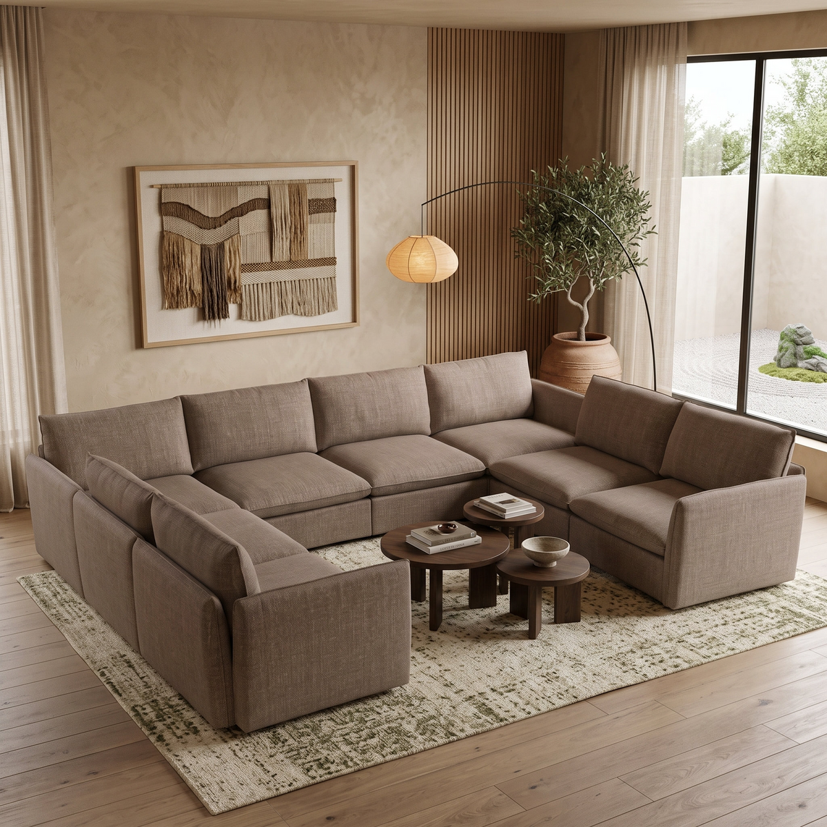 Modular Corner Sofa, Super Sectional