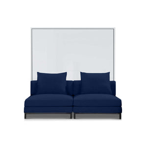 Horizontal Sofa Wall Bed with Extra Wide Sofa, UK Double