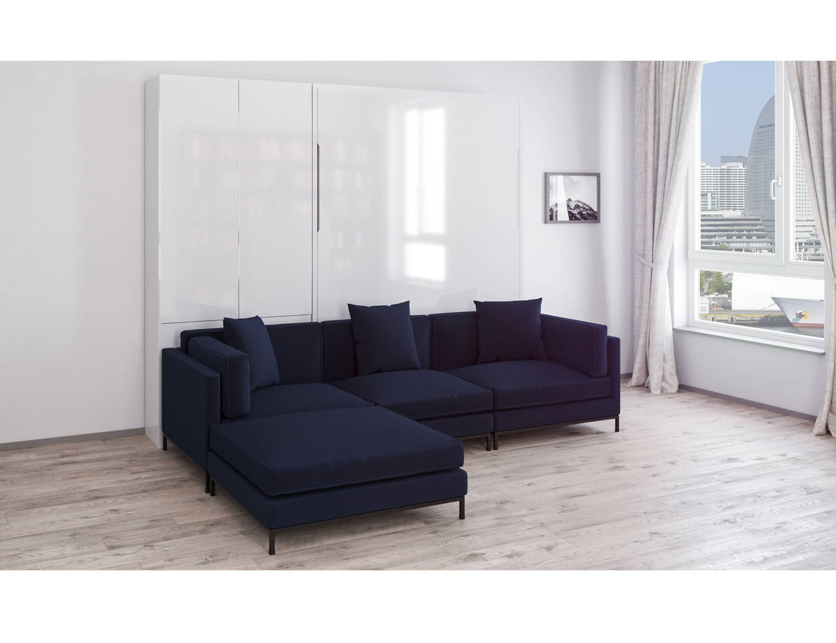 Sofa Wall Bed with Feather Filled Corner Sofa, UK King Size