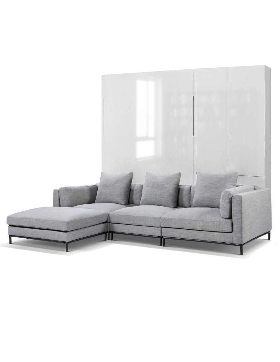Sofa Wall Bed with Feather Filled Corner Sofa, UK King Size