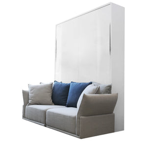 Sofá cama de pared con brazo curvo, sofá de 2 plazas, tamaño King Reino Unido