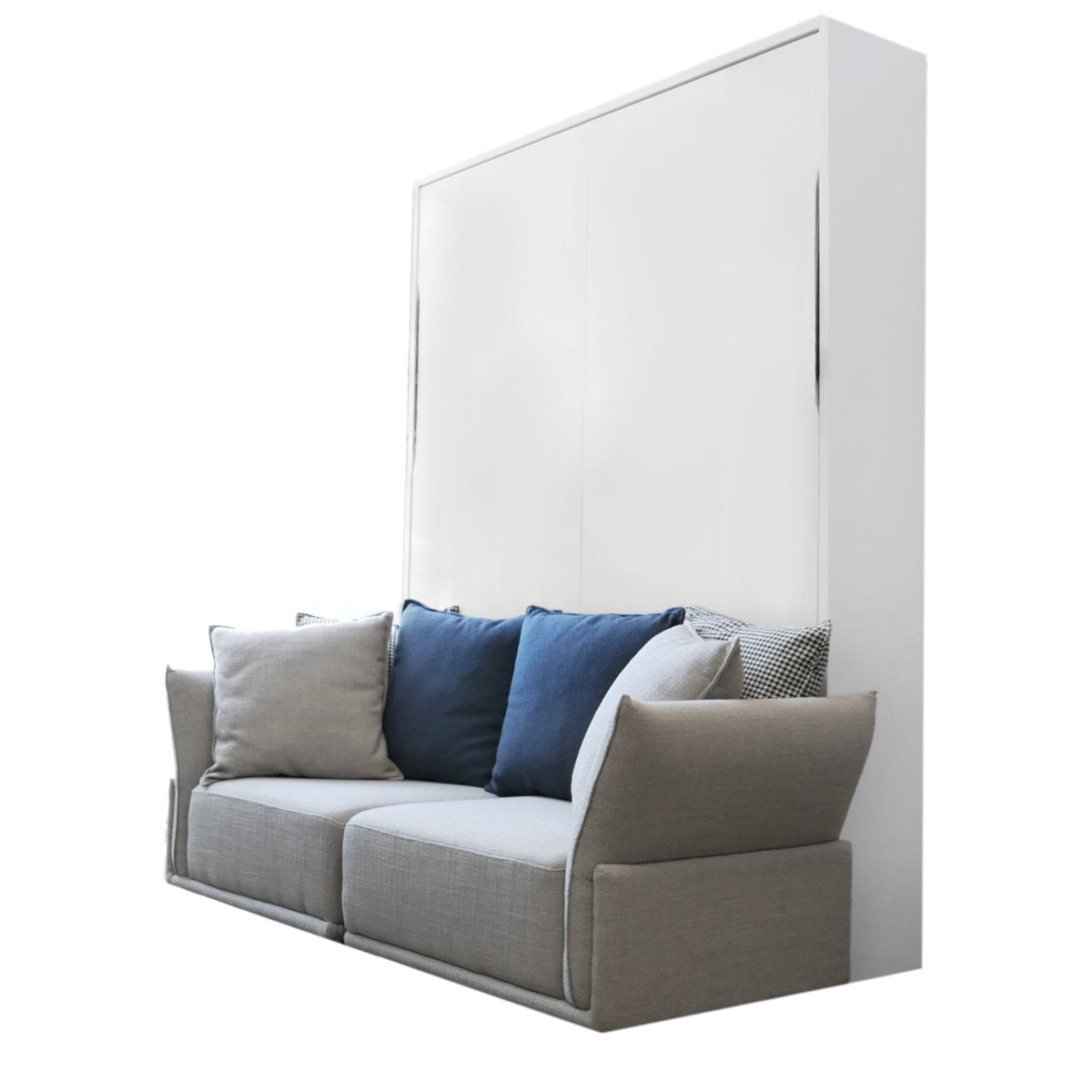 Sofá cama de pared con brazo curvo, sofá de 2 plazas, tamaño King Reino Unido