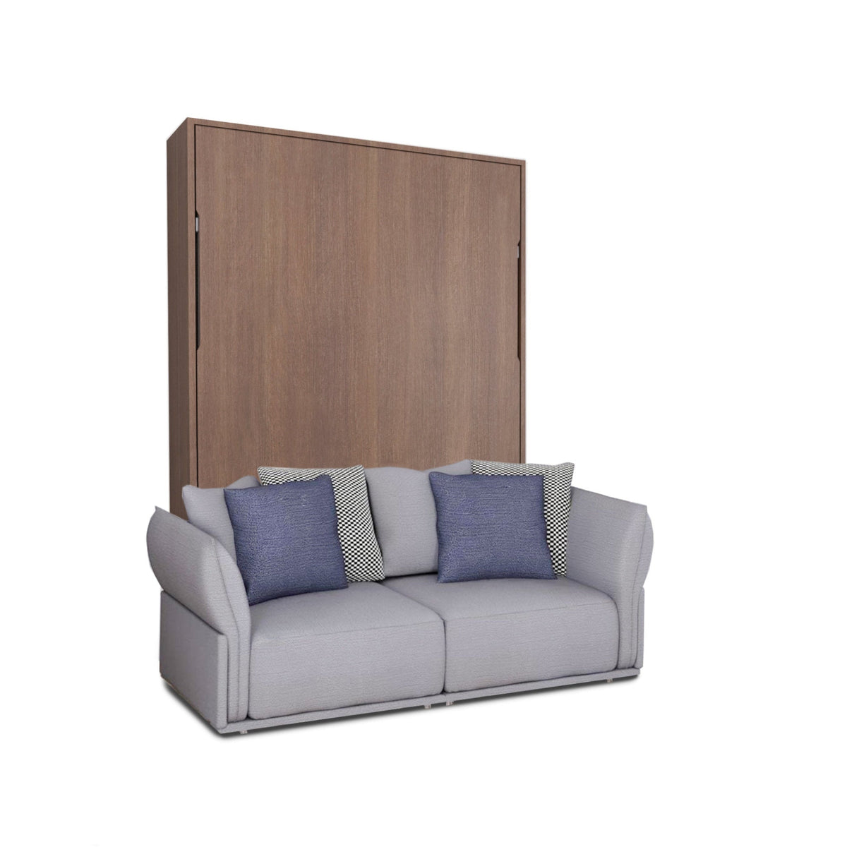 Sofá cama de pared con brazo curvo, sofá de 2 plazas, tamaño King Reino Unido