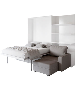 Sofa Wall Bed with Chaise Corner Sofa, UK King Size