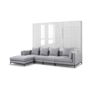 Sofa Wall Bed with Feather Filled Corner Sofa, UK Super King Size