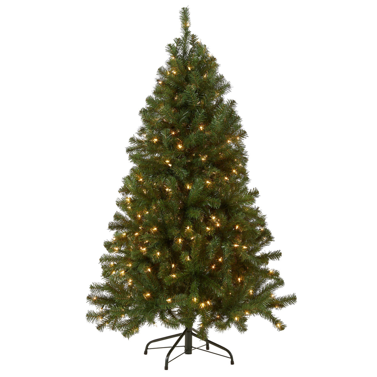5ft Pre Lit Spruce Christmas Tree, 300 Clear Lights