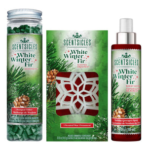 Christmas Tree Scent Gift Set, White Winter Fir, 3 Piece