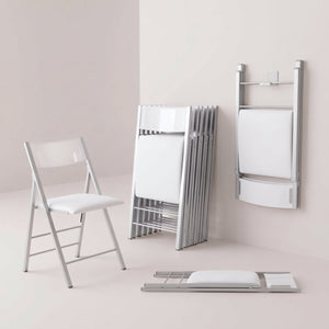 Slim Folding Chairs Bundle, Set of 8 or 12