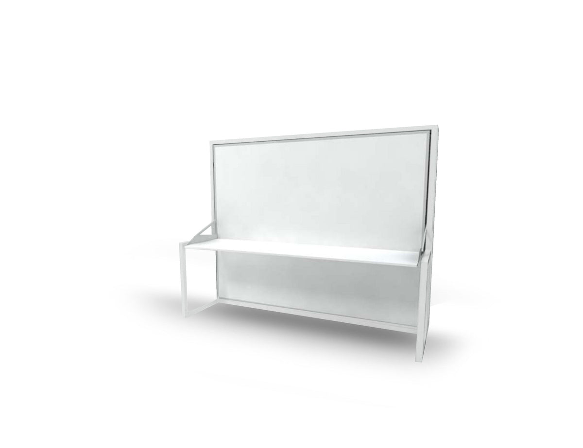 Free Standing Horizontal Wall Bed with Desk, UK King Size