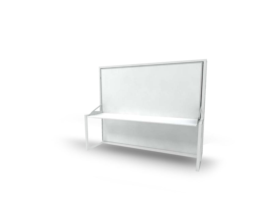 Free Standing Horizontal Wall Bed with Desk, UK King Size