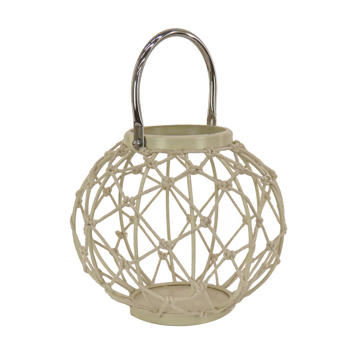 Bleached Sand Modern Candle Lantern, 23 cm