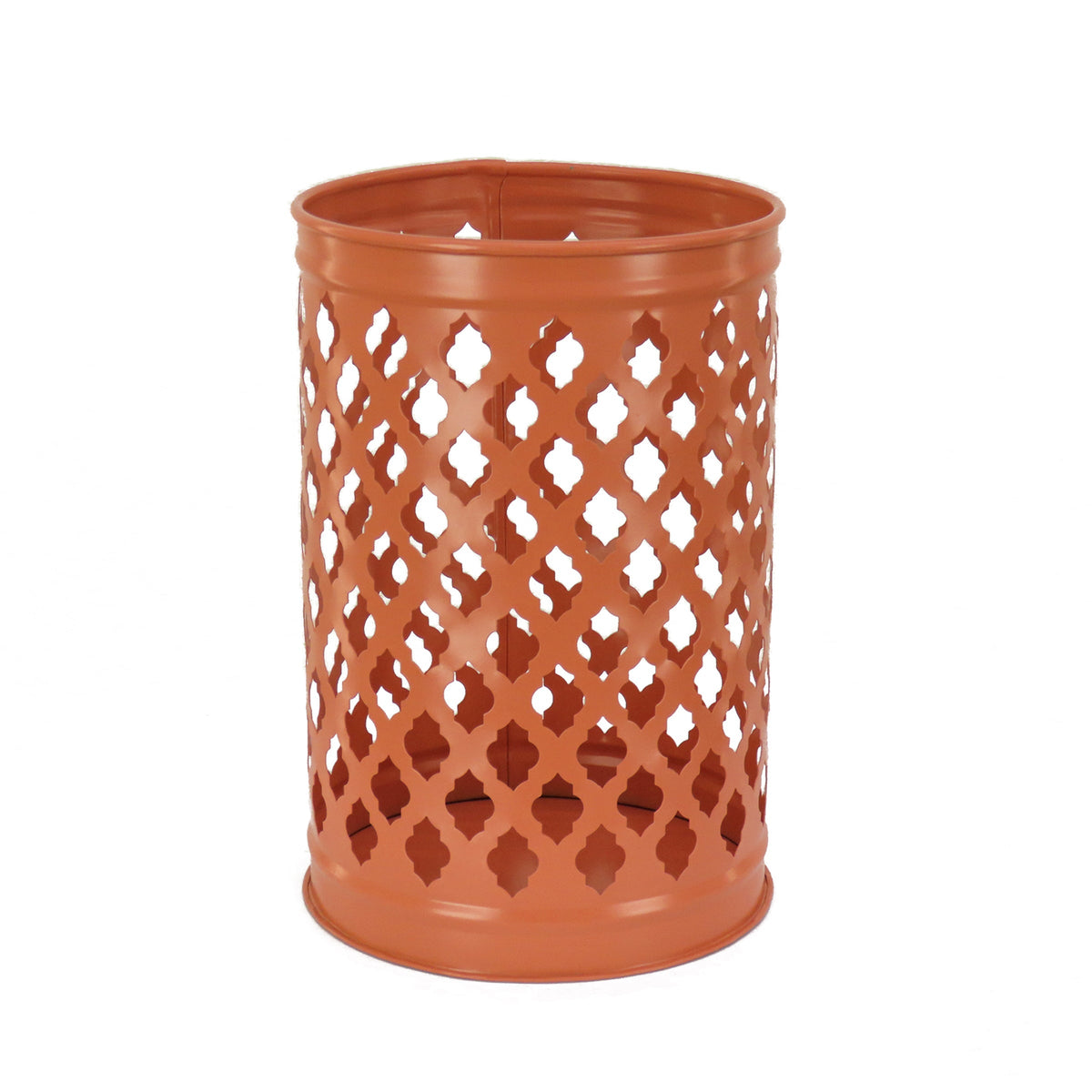 Pastel Orange Modern Candle Lantern, 30 cm